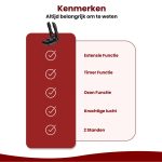 Zwarte schoenendroger met extensiefunctie, timer, ozonfunctie, krachtige lucht en 2 standen.
