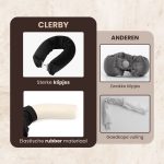 Vergelijking van Clerby haarrollers met die van anderen. Clerby heeft sterke klipjes en elastisch rubber materiaal. Anderen hebben zwakke klipjes en goedkope vulling.