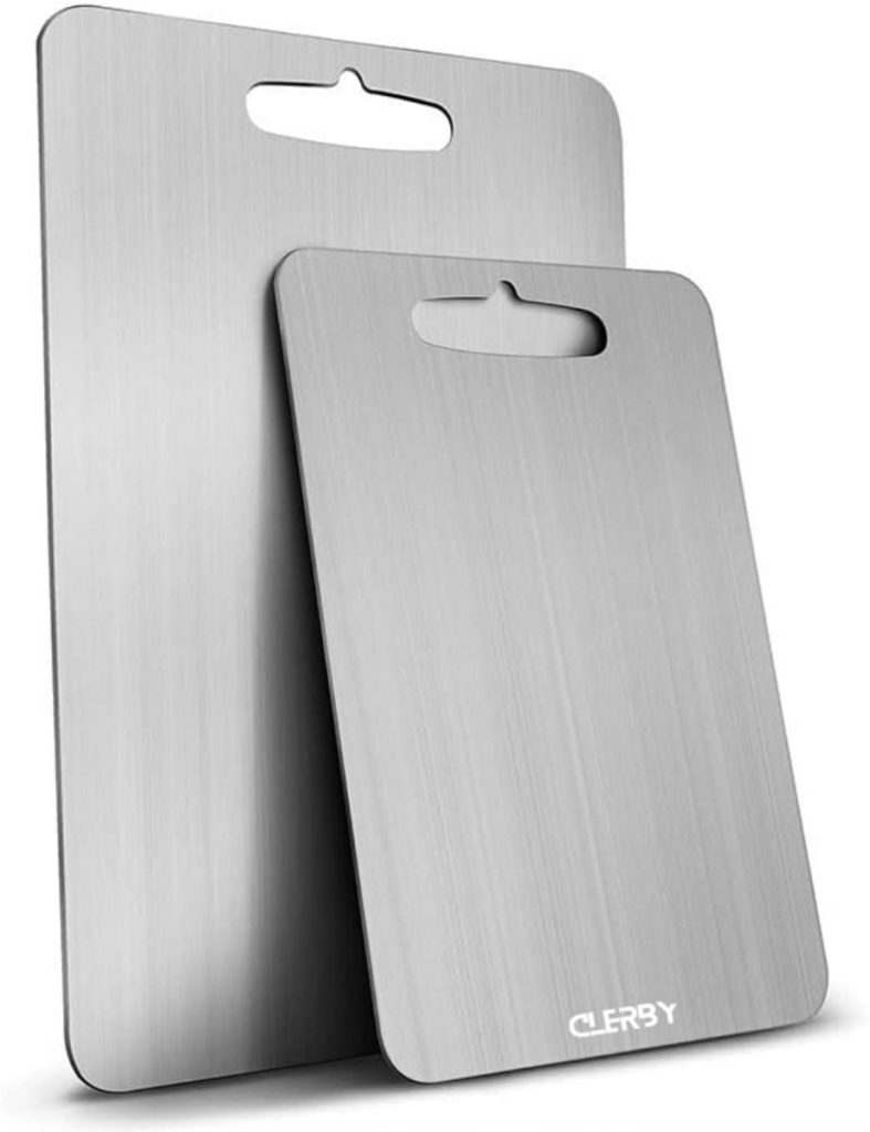 Clerby - RVS Snijplank - 29x20CM - Duurzaam - Vaatwasserbestendig - Cutting Board - Zilver
